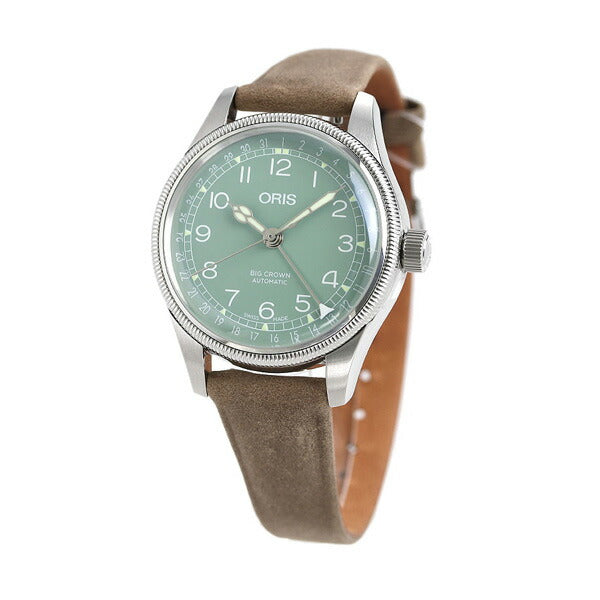 オリス 腕時計 ビッグクラウン ポインターデイト 36mm 01 754 7749 4067-07 5 17 68 ORIS 時計 自動巻き  新品 754-7749-4067LBR