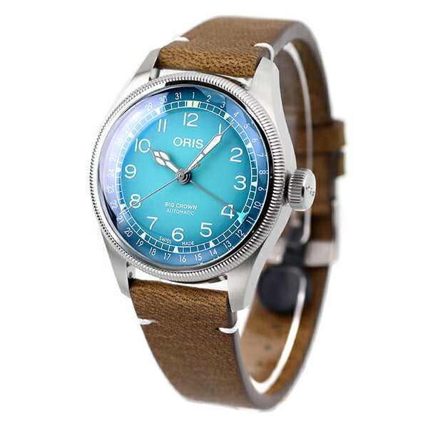 オリス 時計 ビッグクラウン ポインターデイト チェルボボランテ 38mm 01 754 7779 4065-Set 07 5 19 13 ORIS 腕時計 自動巻き  新品 754-7779-4065-SET