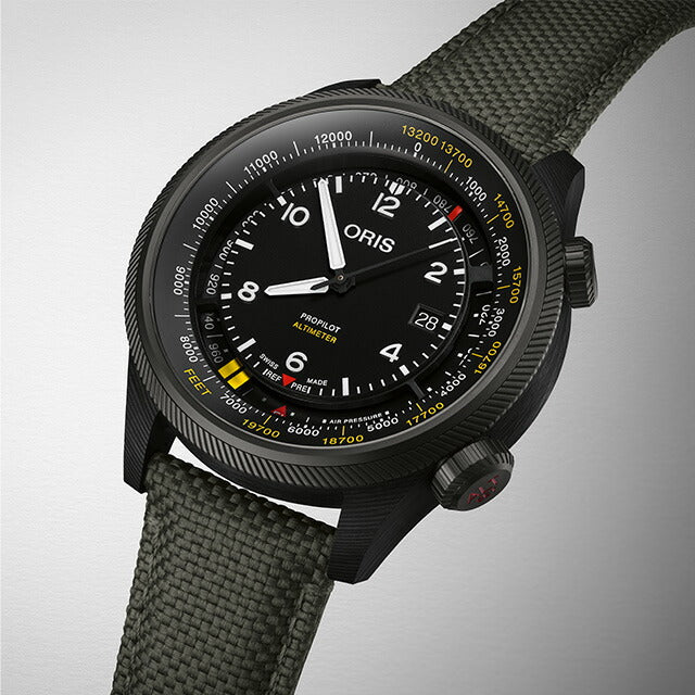 オリス 腕時計 プロパイロット アルティメーター 01 793 7775 8734-Set ORIS 時計 自動巻き カーボン 新品 793-7775-8734SET