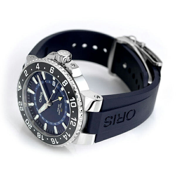 オリス 時計 アクイス GMT デイト 45mm 01 798 7754 4135-07 8 24 05PEB ORIS 腕時計 自動巻き  新品 798-7754-4135M
