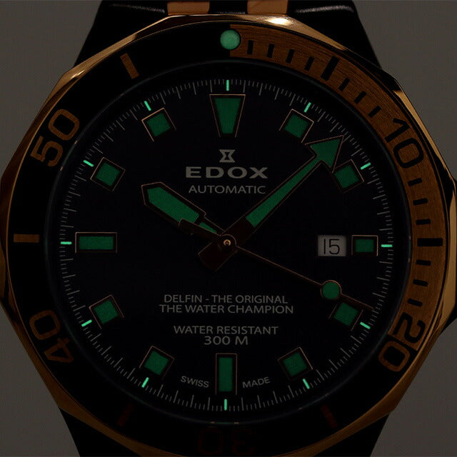 Edox Delphin潜水员日期自动机械观看品牌男士80110-357NRCA-NIR模拟黑色黑色黑色黑色黑色瑞士