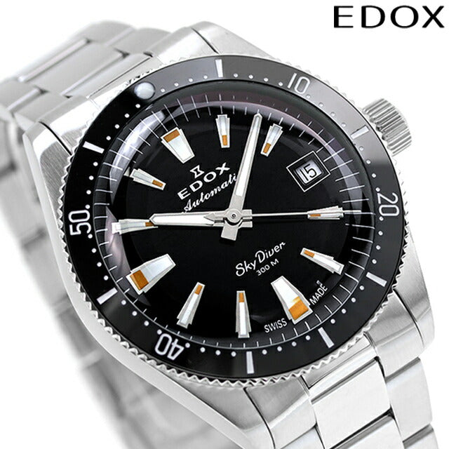 エドックス スカイダイバー 38 デイト オートマティック 自動巻き 腕時計 ブランド メンズ レディース EDOX 80131-3NM-NIB アナログ 80131-3NM-NIB