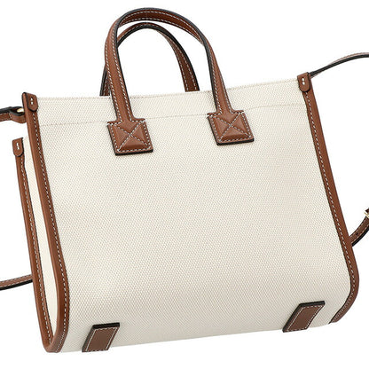 バ−バリ− ハンドバッグ レディース ブランド BURBERRY 8044143 ホワイト/ブラウン 8044143