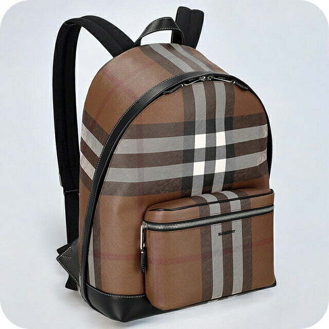 バ−バリ− リュック メンズ ブランド BURBERRY チェック 8051414 ブラウン 8051414