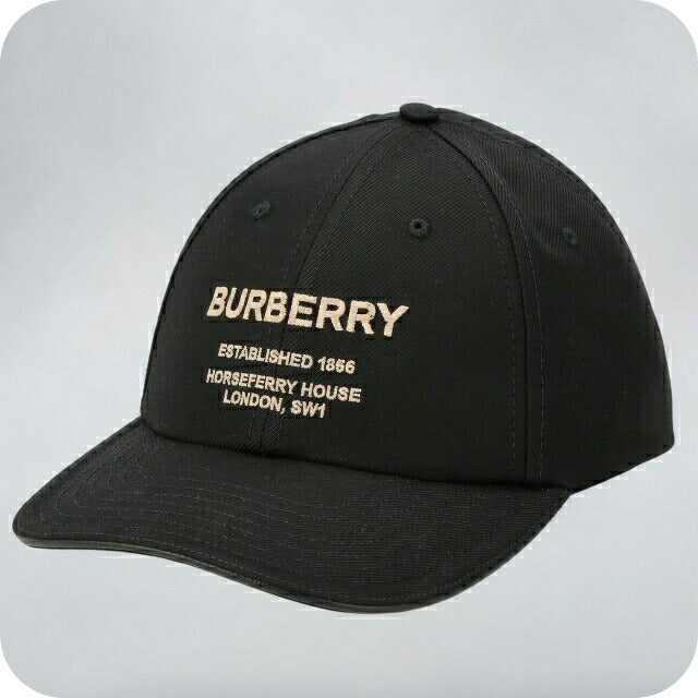 バ−バリ− キャップ メンズ レディース ブランド BURBERRY 8057625 ブラック 8057625-L