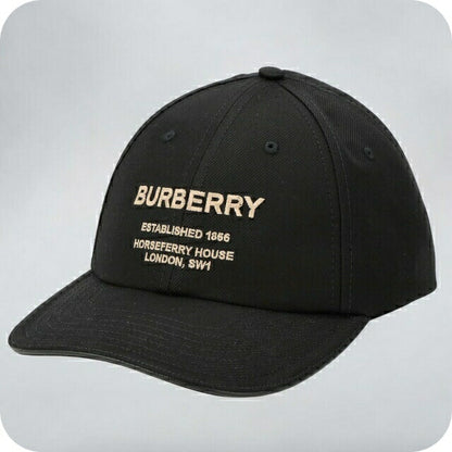 バ−バリ− キャップ メンズ レディース ブランド BURBERRY 8057625 ブラック 8057625-L