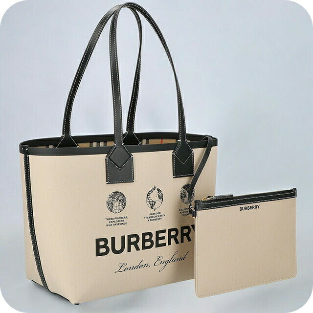 バ−バリ− トートバッグ レディース ブランド BURBERRY 8063120 ベージュ 8063120