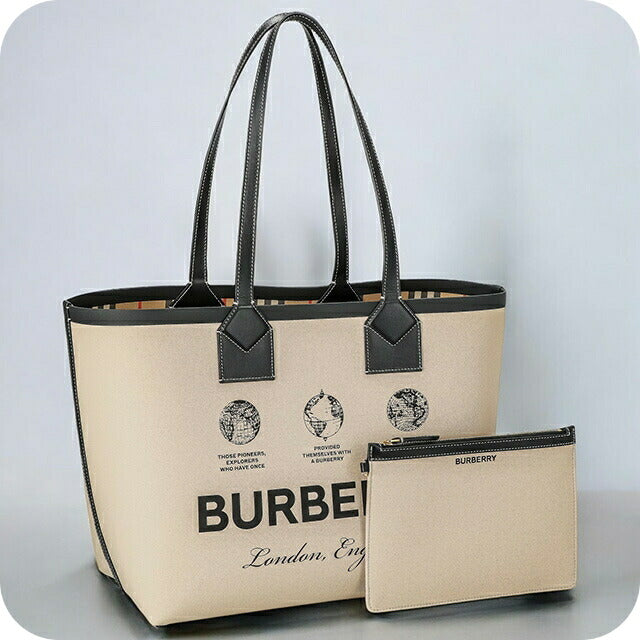 バ−バリ− トートバッグ レディース ブランド BURBERRY 8063121 ベージュ 8063121