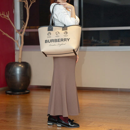 バ−バリ− トートバッグ レディース ブランド BURBERRY 8063121 ベージュ 8063121
