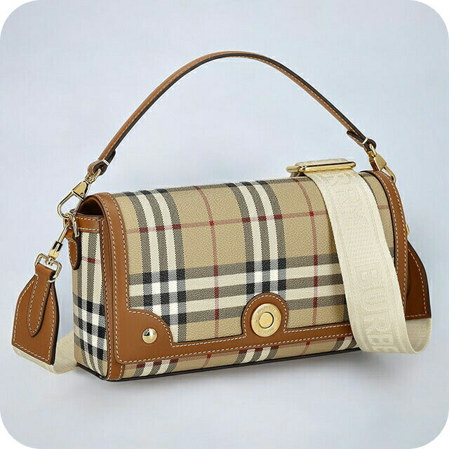 バ−バリ− ショルダーバッグ レディース ブランド BURBERRY チェック 8066165 ベージュ 8066165