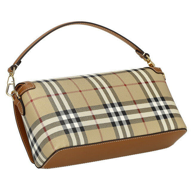 バ−バリ− ショルダーバッグ レディース ブランド BURBERRY チェック 8066165 ベージュ 8066165