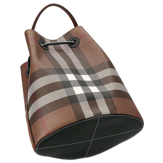 バ−バリ− ハンドバッグ レディース ブランド BURBERRY チェック 8069655 ブラウン 8069655