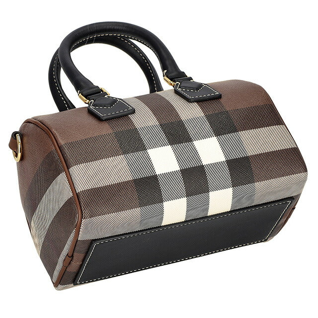 バ−バリ− ハンドバッグ レディース ブランド BURBERRY チェック 8069663 ブラウン 8069663