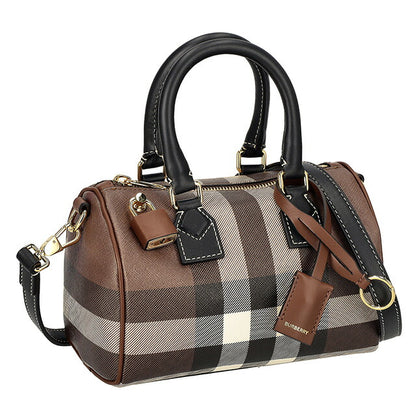 バ−バリ− ハンドバッグ レディース ブランド BURBERRY チェック 8069663 ブラウン 8069663