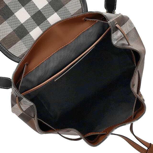 バ−バリ− リュック メンズ ブランド BURBERRY チェック 8069664 ブラウン 8069664