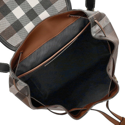 バ−バリ− リュック メンズ ブランド BURBERRY チェック 8069664 ブラウン 8069664