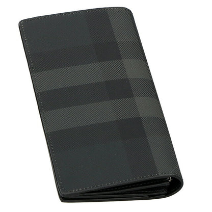 バ−バリ− 長財布 メンズ ブランド BURBERRY チェック 8070199 ブラック 8070199