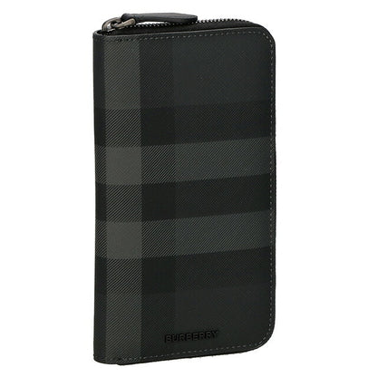 バ−バリ− 長財布 メンズ ブランド BURBERRY チェック 8070254 ブラック 8070254