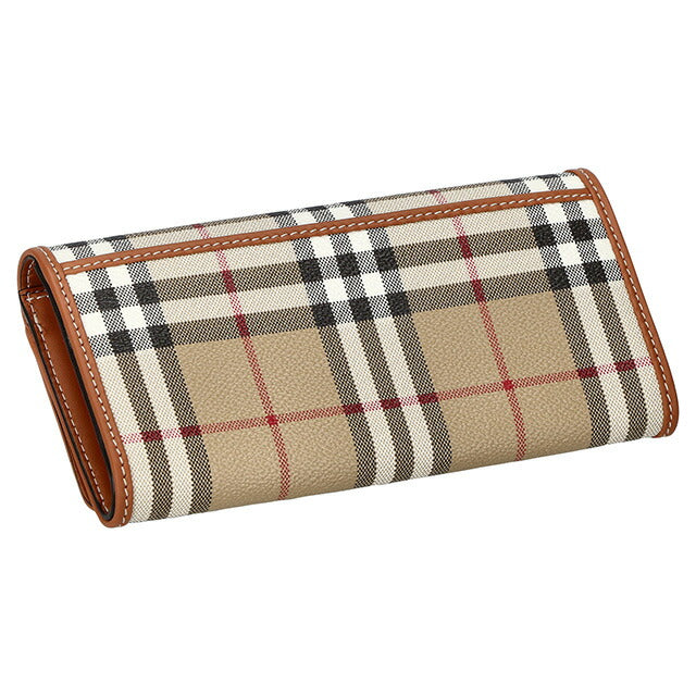 バ−バリ− 長財布 レディース ブランド BURBERRY チェック 8070414 ベージュ 8070414
