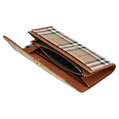 バ−バリ− 長財布 レディース ブランド BURBERRY チェック 8070414 ベージュ 8070414