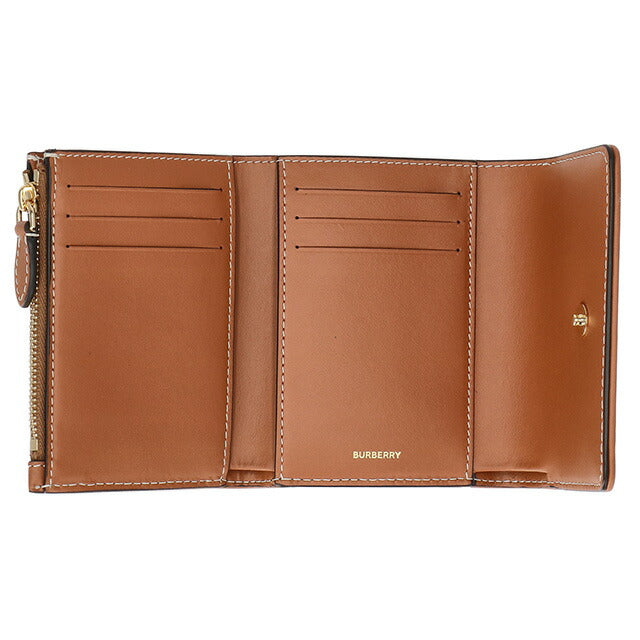 バ−バリ− 三つ折り財布 レディース ブランド BURBERRY チェック 8070415 ベージュ 8070415