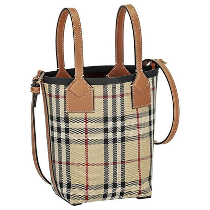 バ−バリ− ハンドバッグ レディース ブランド BURBERRY チェック 8070461 ベージュ 8070461
