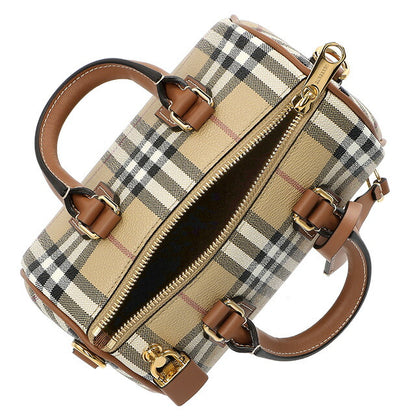 バ−バリ− ハンドバッグ レディース ブランド BURBERRY チェック 8071357 ベージュ 8071357