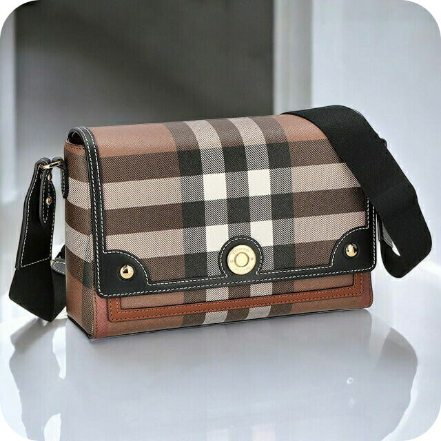 バ−バリ− ショルダーバッグ レディース ブランド BURBERRY チェック 8071385 ブラウン 8071385