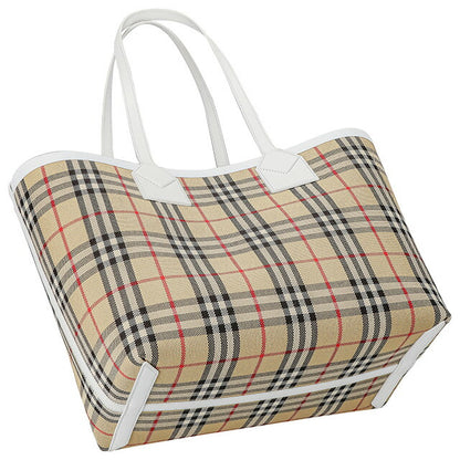 バ−バリ− トートバッグ レディース ブランド BURBERRY チェック 8072332 ベージュ 8072332