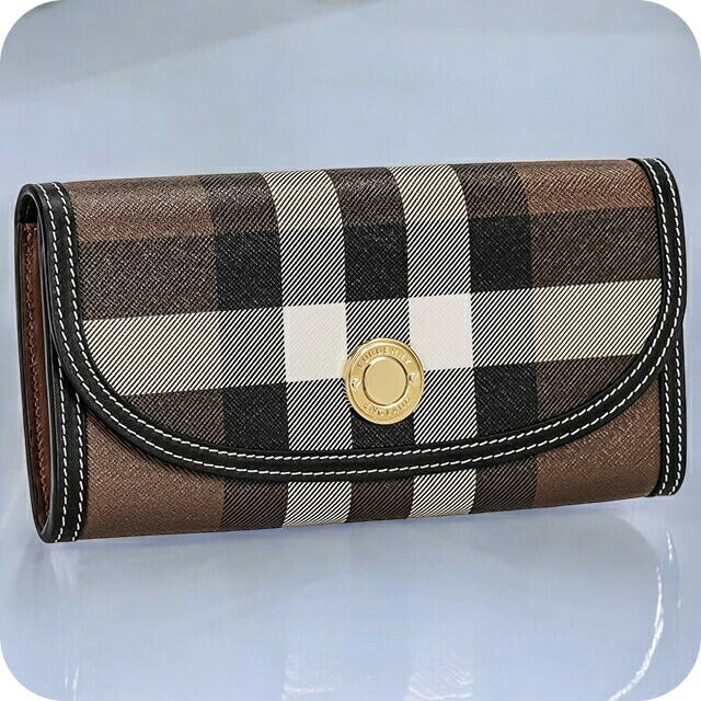 バ−バリ− 長財布 メンズ ブランド BURBERRY チェック 8072668 ブラウン 8072668