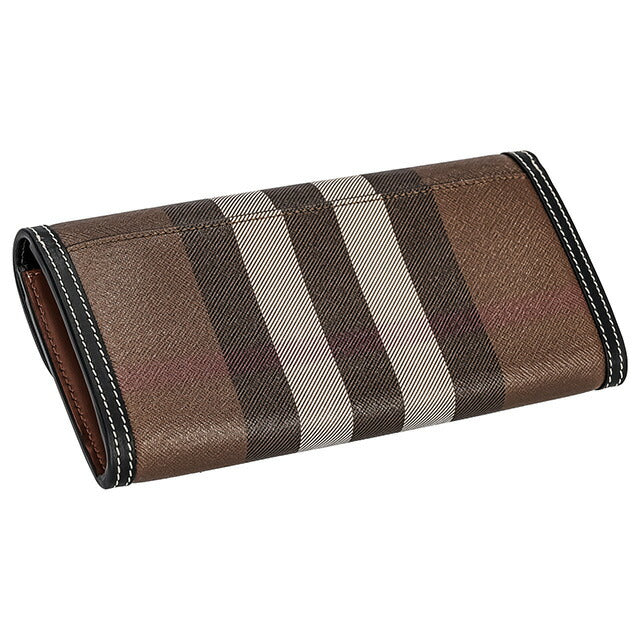 バ−バリ− 長財布 メンズ ブランド BURBERRY チェック 8072668 ブラウン 8072668