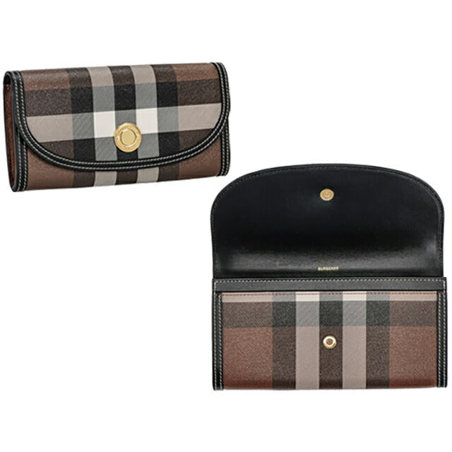 バ−バリ− 長財布 メンズ ブランド BURBERRY チェック 8072668 ブラウン 8072668