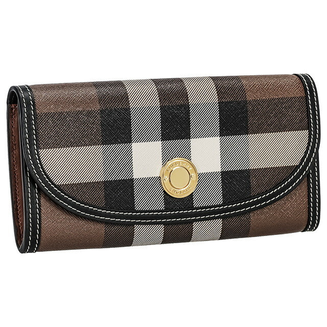 バ−バリ− 長財布 メンズ ブランド BURBERRY チェック 8072668 ブラウン 8072668