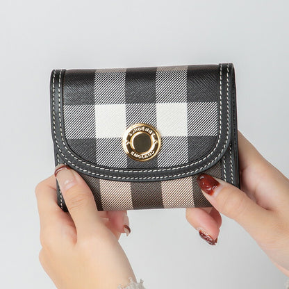 バ−バリ− 三つ折り財布 レディース ブランド BURBERRY チェック 8072669 ブラウン系 8072669