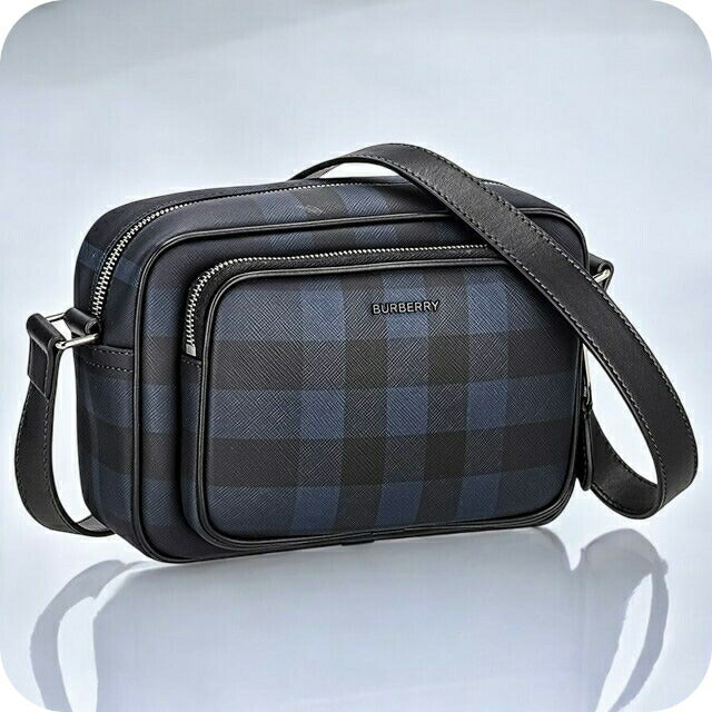 バ−バリ− ショルダーバッグ メンズ レディース ブランド BURBERRY チェック 8073271 ブラック 8073271