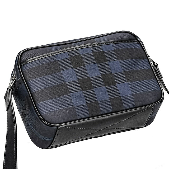 バ−バリ− ショルダーバッグ メンズ レディース ブランド BURBERRY チェック 8073271 ブラック 8073271