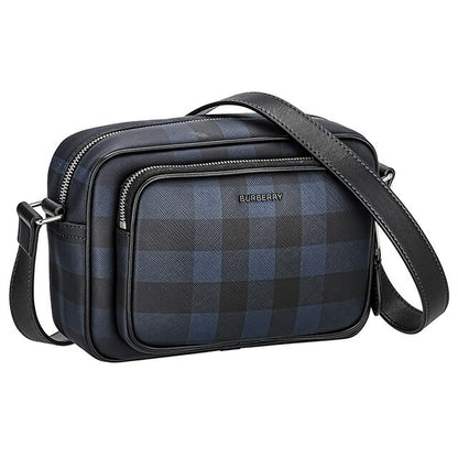 バ−バリ− ショルダーバッグ メンズ レディース ブランド BURBERRY チェック 8073271 ブラック 8073271