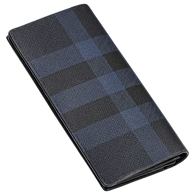 バ−バリ− 長財布 メンズ ブランド BURBERRY チェック 8073281 ブラック 8073281