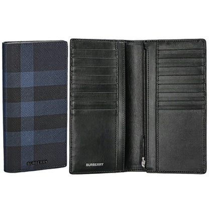 バ−バリ− 長財布 メンズ ブランド BURBERRY チェック 8073281 ブラック 8073281