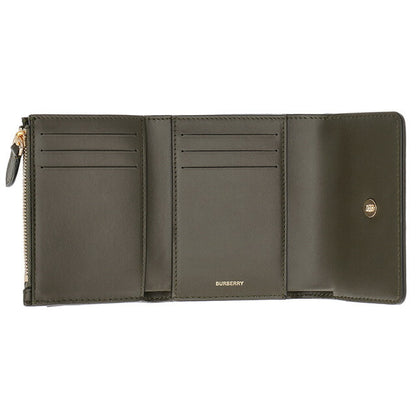 バ−バリ− 三つ折り財布 メンズ ブランド BURBERRY チェック 8073903 カーキグリーン 8073903