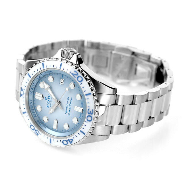 Edox Neptunian Grande储备日期自动观看品牌男士EDOX 80801-3BBUM-BUCDN