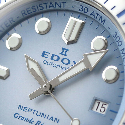 Edox Neptunian Grande储备日期自动观看品牌男士EDOX 80801-3BBUM-BUCDN