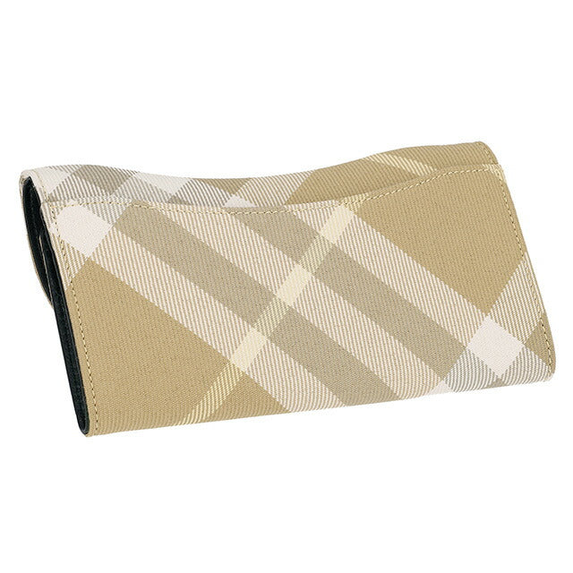 バ−バリ− 長財布 レディース ブランド BURBERRY チェック 8081786 ベージュ系 8081786