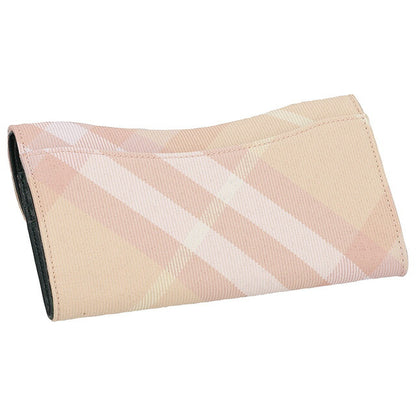 バ−バリ− 長財布 レディース ブランド BURBERRY チェック 8081787 PEACH ピンク系 8081787