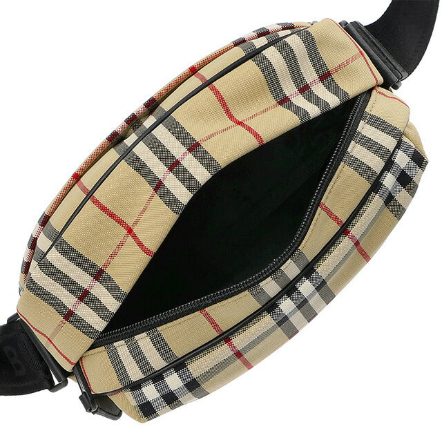 バ−バリ− ショルダーバッグ メンズ ブランド BURBERRY チェック 8084111 ベージュ 8084111