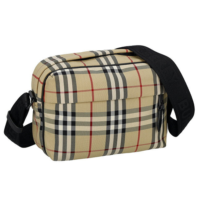 バ−バリ− ショルダーバッグ メンズ ブランド BURBERRY チェック 8084111 ベージュ 8084111