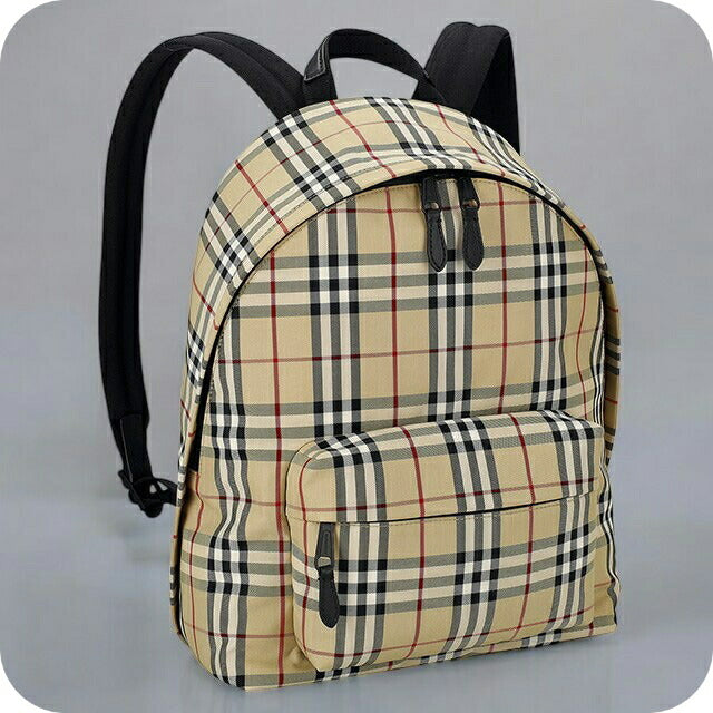 バ−バリ− リュック メンズ ブランド BURBERRY チェック 8084113 ベージュ 8084113