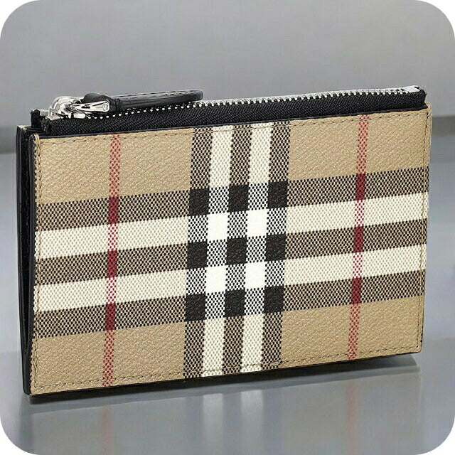 バ−バリ− コインケース メンズ レディース ブランド BURBERRY チェック 8084166 ベージュ 8084166