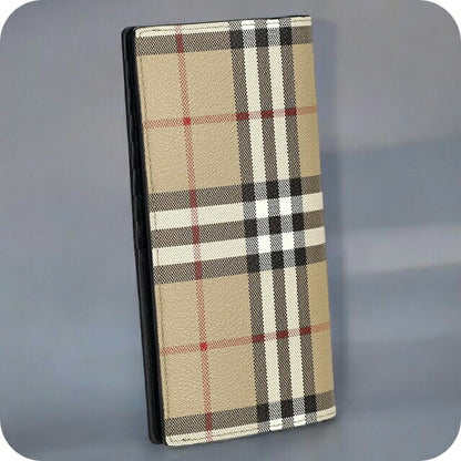 バ−バリ− 長財布 メンズ レディース ブランド BURBERRY チェック 8084168 ベージュ 8084168