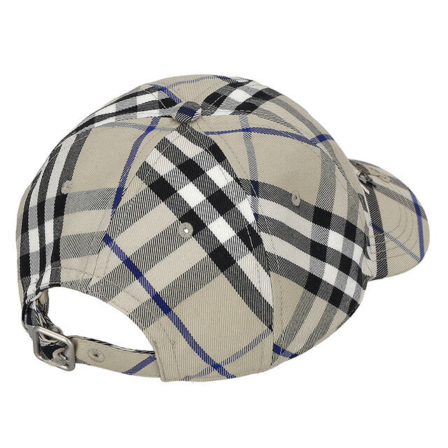 バ−バリ− キャップ メンズ レディース ブランド BURBERRY チェック 8085722 M ベージュ 8085722-M